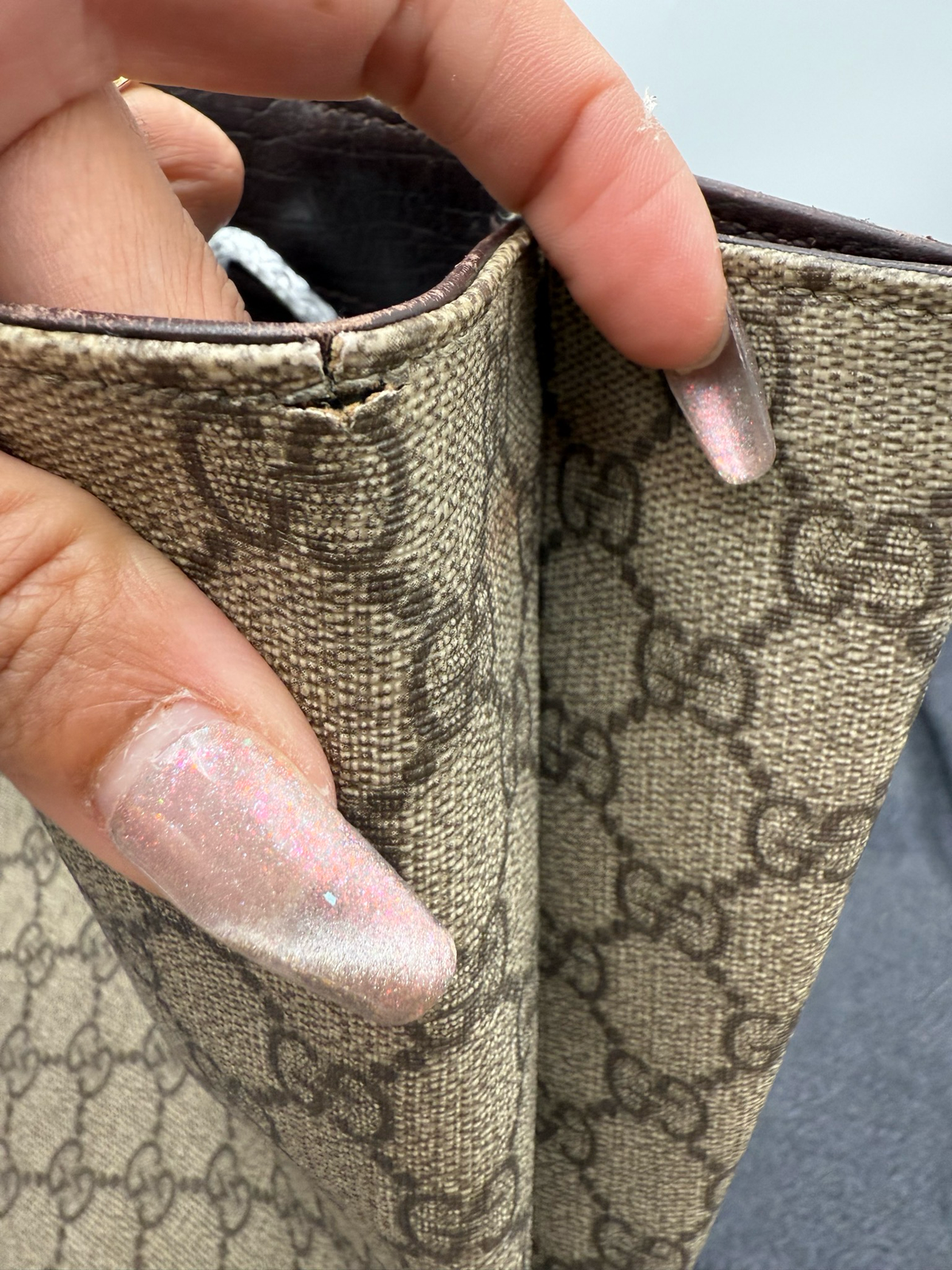 Gucci Monogram Supreme Plus Vertical Tote Shoulder