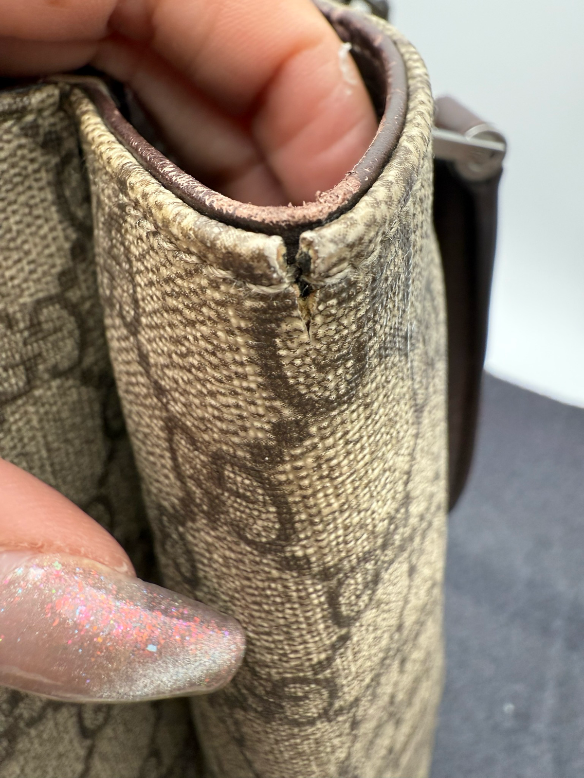 Gucci Monogram Supreme Plus Vertical Tote Shoulder