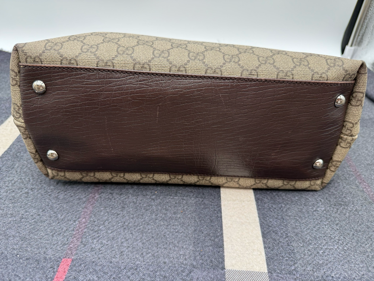 Gucci Monogram Supreme Plus Vertical Tote Shoulder
