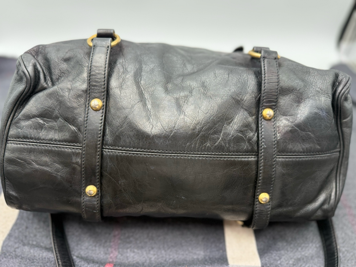 Miumiu Vitello Daino Bow Crossbody Messenger