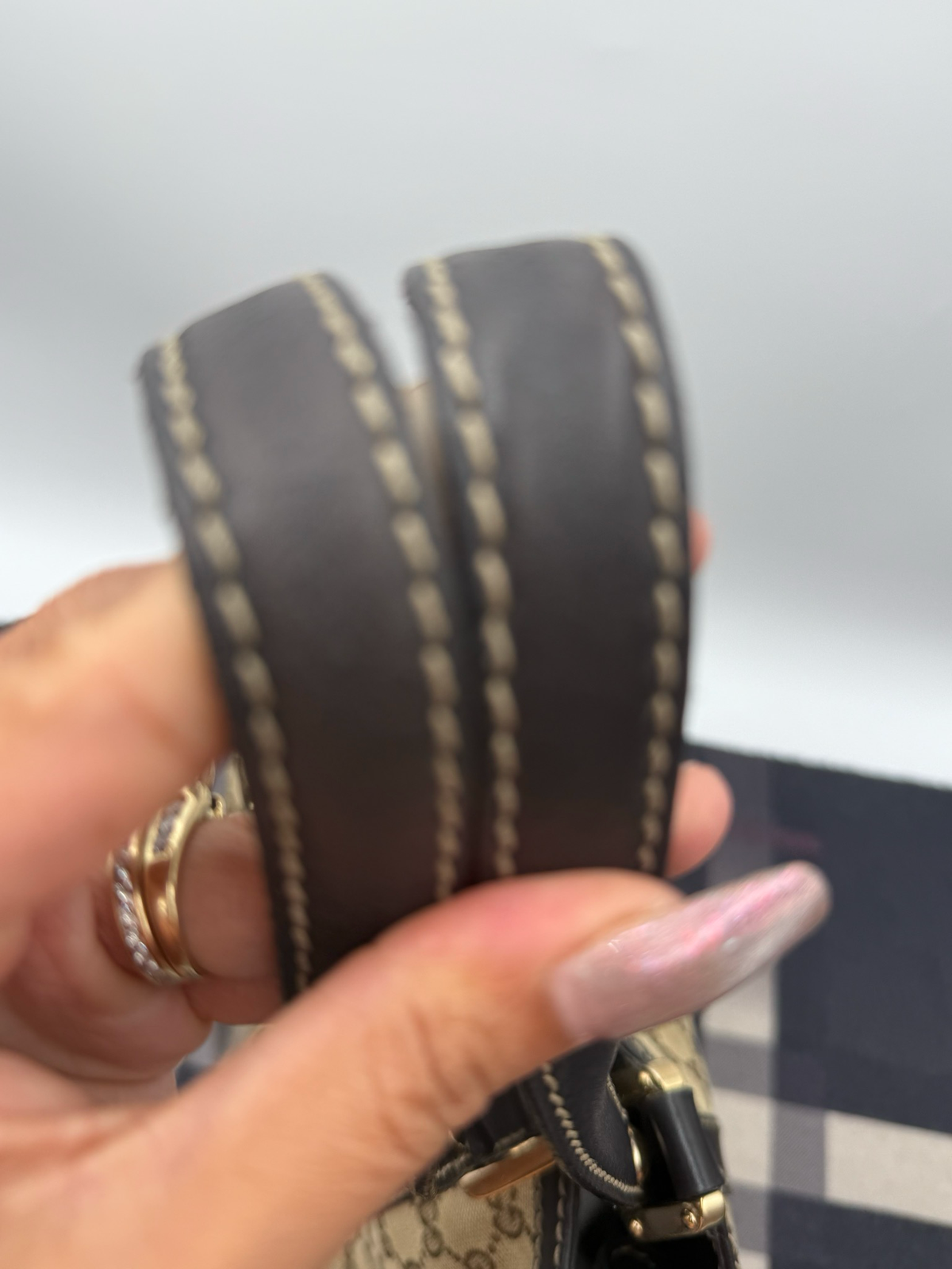 Gucci New Ladies Web Medium Tote Shoulder Bag