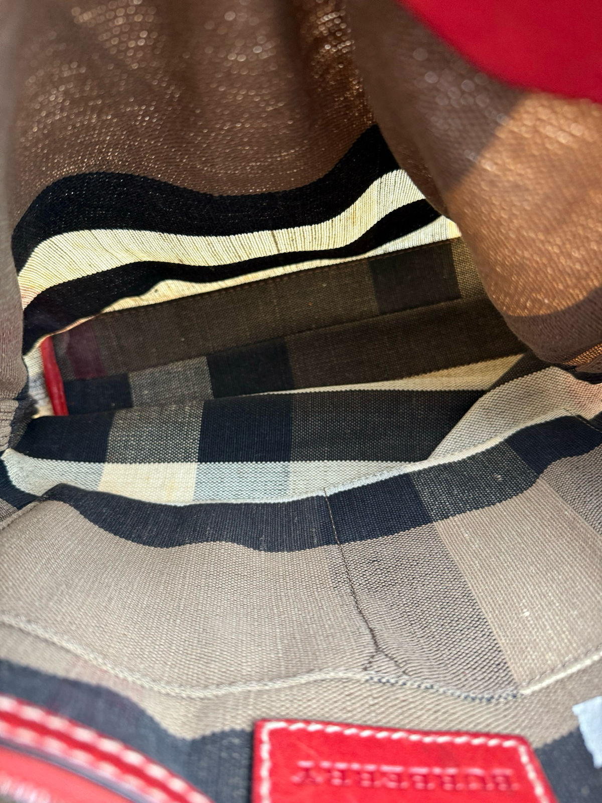Burberry Canvas Mega Check Medium Tottenham Britt