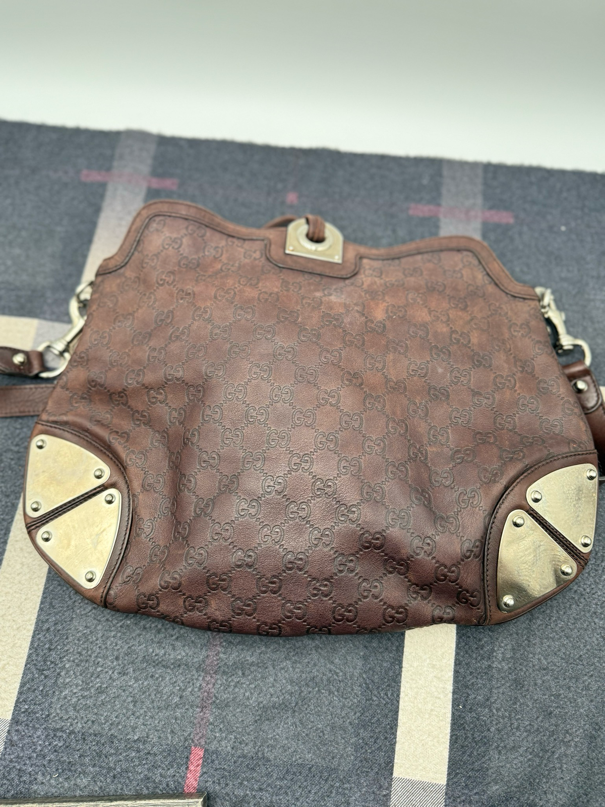 Gucci Indy Babouska Guccissima Leather Sling Messenger