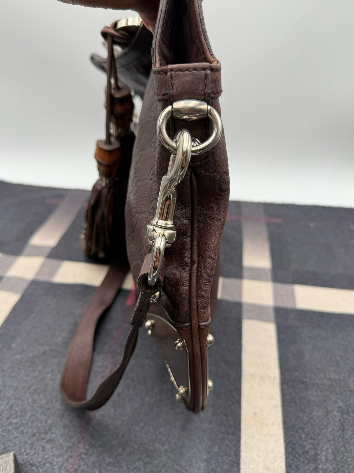 Gucci Indy Babouska Guccissima Leather Sling Messenger