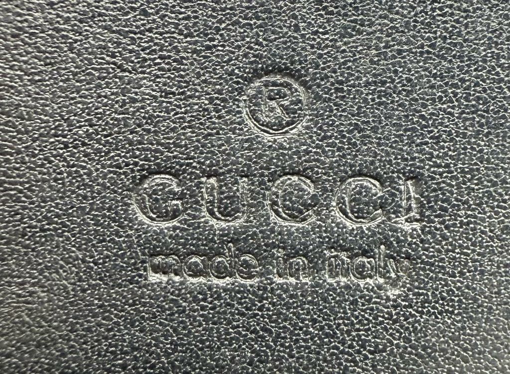 Gucci Marmont Black Bi-Fold Flap Card Wallet