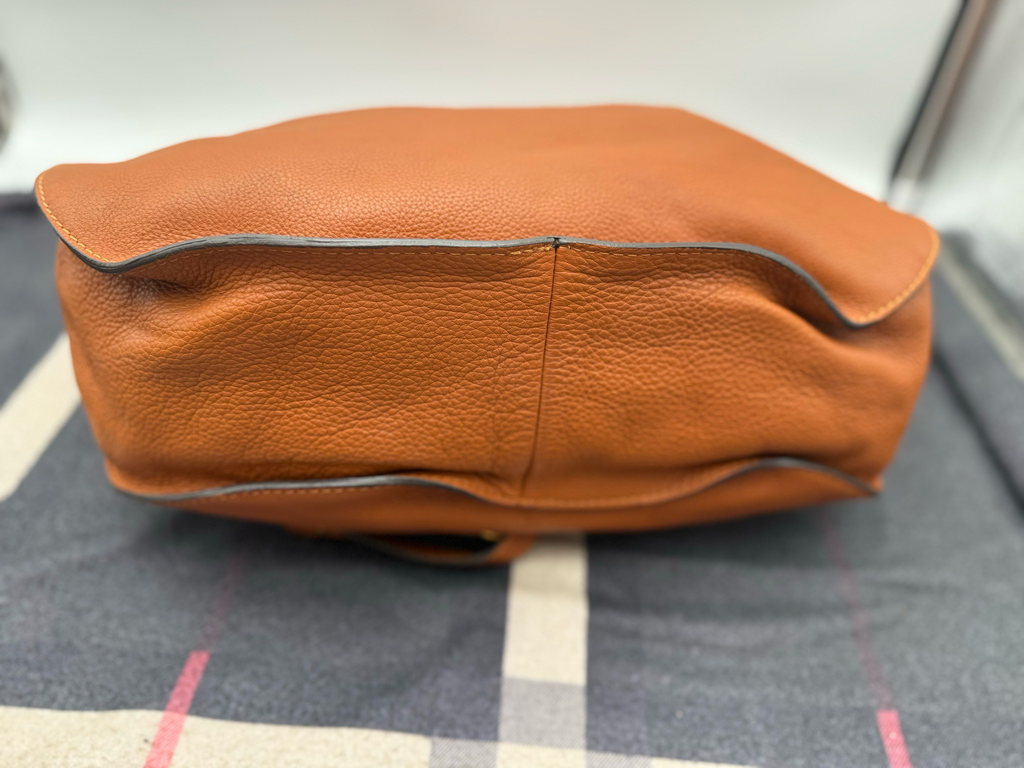 Chloe Marcie Hobo Large Shoulder Bag Tan Saddle