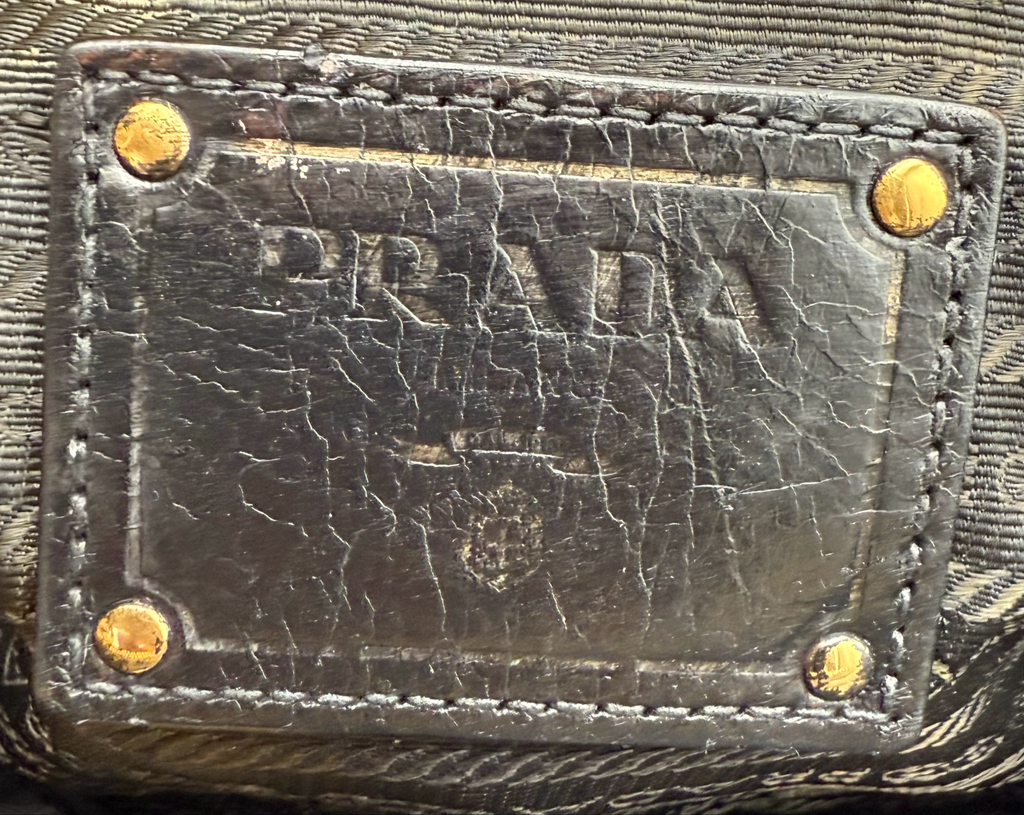 Prada Soft Calfskin Tote Shopper Double Zipper Black