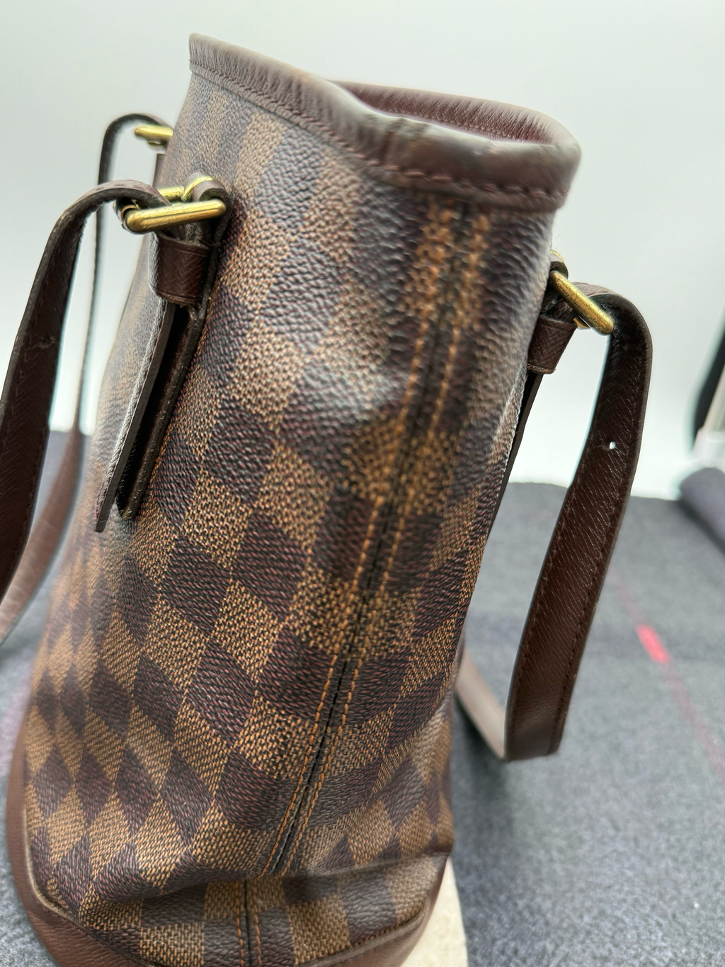 Louis Vuitton Petit Bucket Vintage Damier Ebene