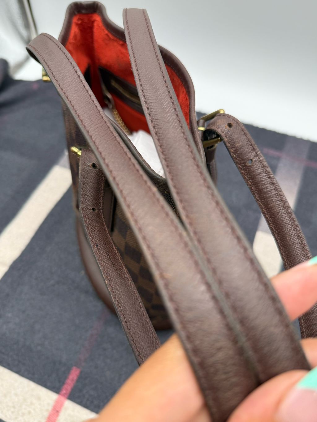 Louis Vuitton Petit Bucket Vintage Damier Ebene