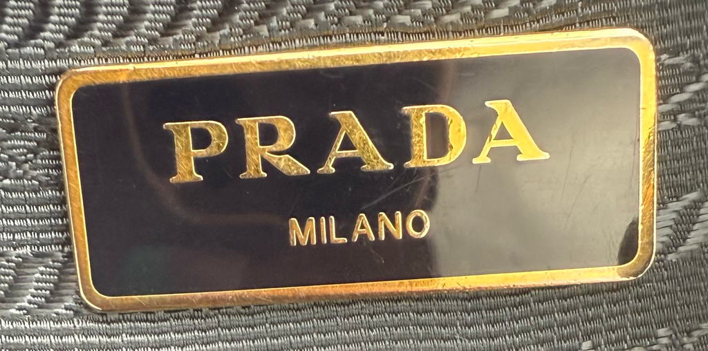 Prada Baltico Soft Calfskin Chain Tote Shoulder Long Strap