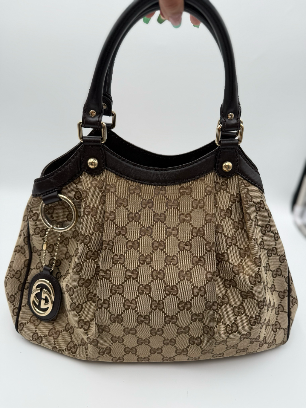 Gucci Monogram Canvas Sukey Tote Shoulder