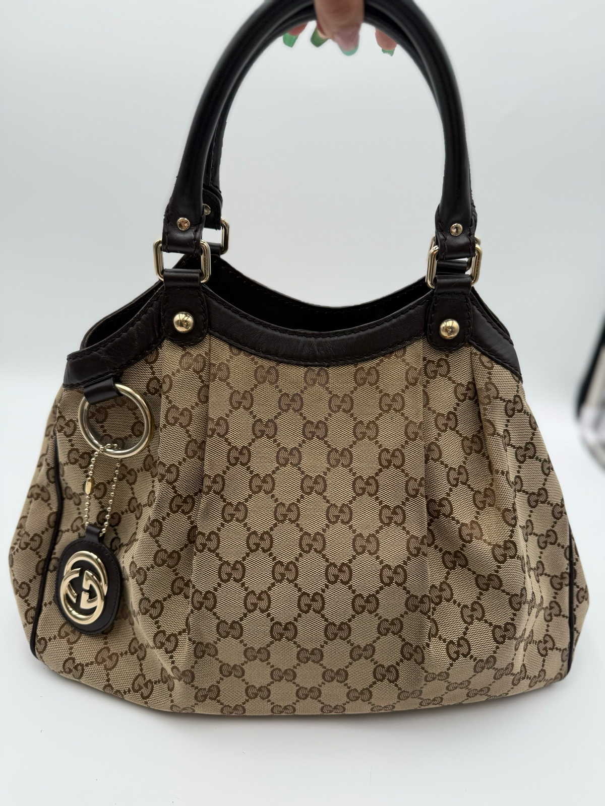 Gucci Monogram Canvas Sukey Tote Shoulder