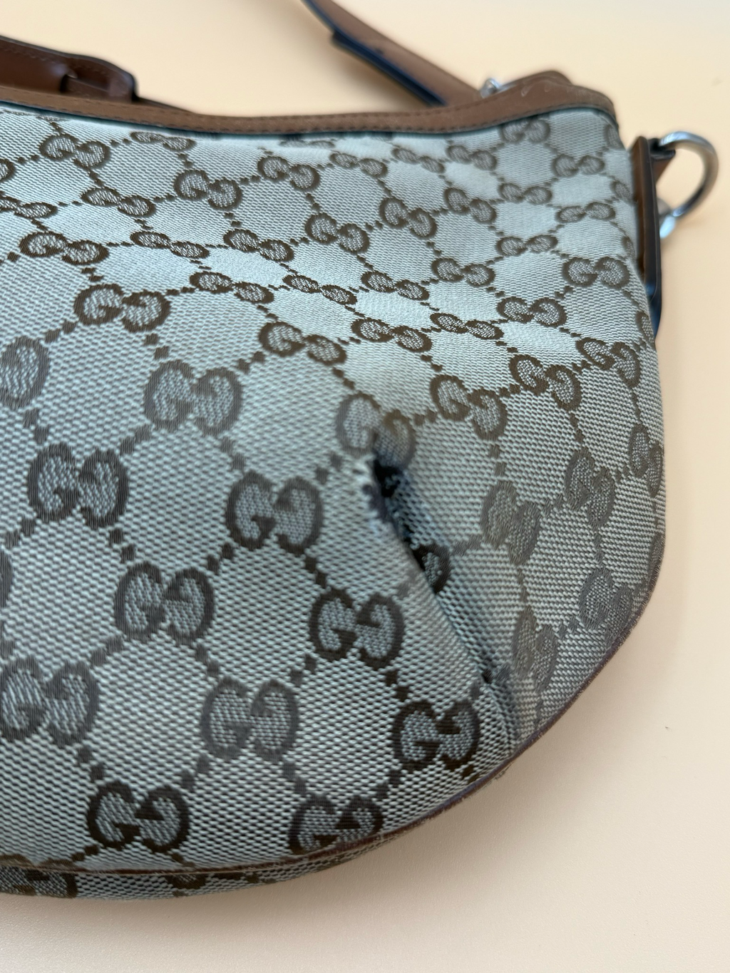 Gucci Web Crossbody Messenger Sling Bag