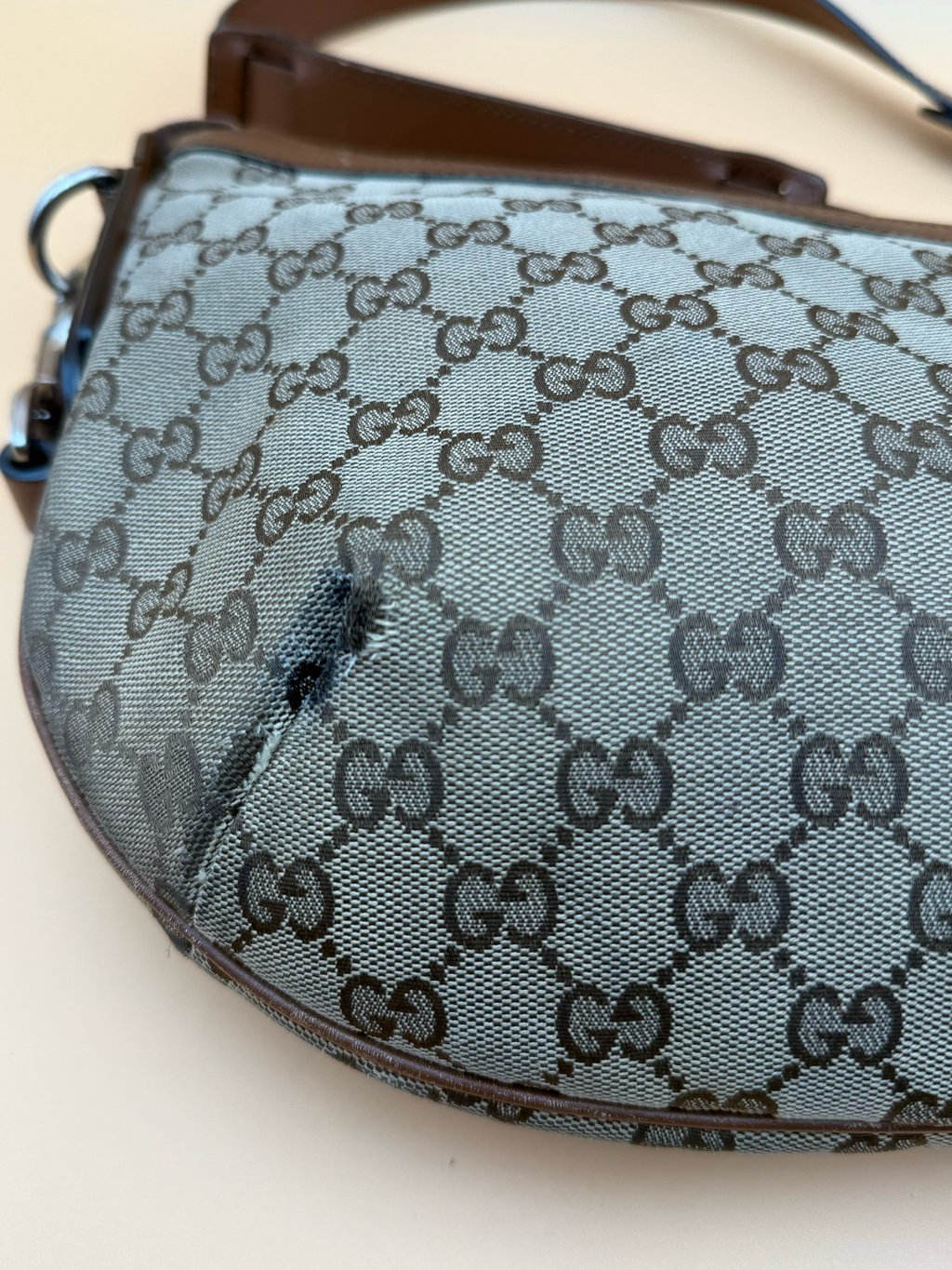 Gucci Web Crossbody Messenger Sling Bag