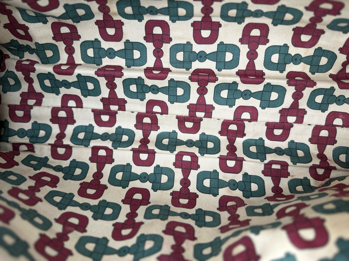 Gucci Monogram Leather Jackie Bardot Tote
