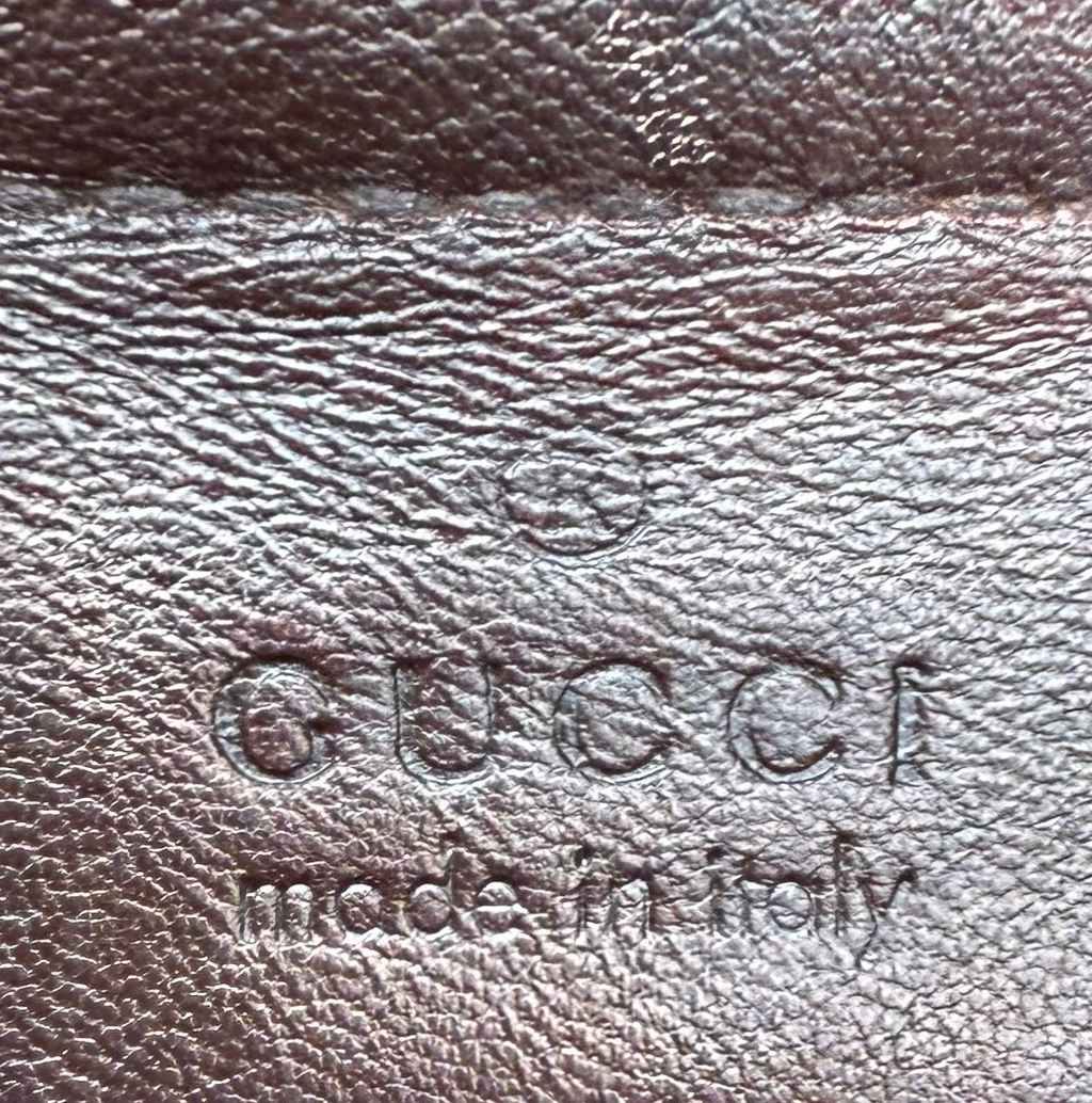 Gucci Monogram Leather Jackie Bardot Tote