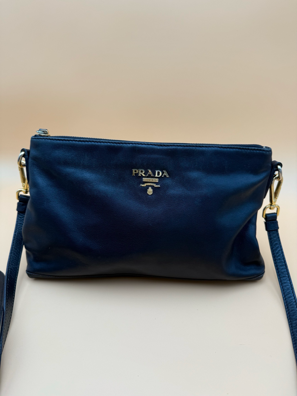 Prada Soft Calfskin Messenger Crossbody