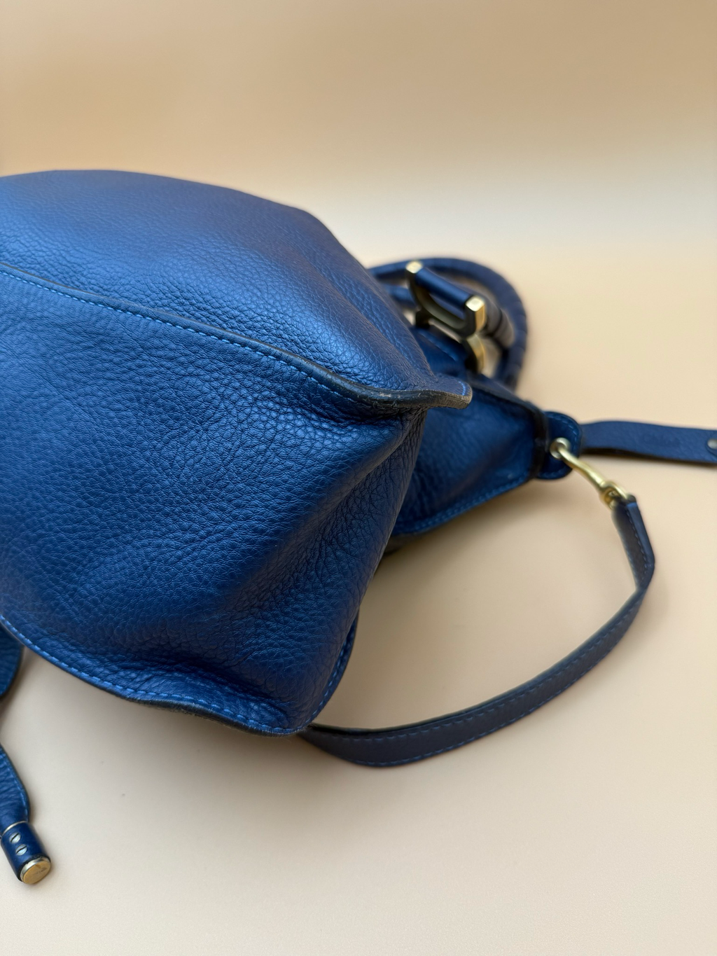 Chloe Marcie Saddle Medium Sling Messenger Tote