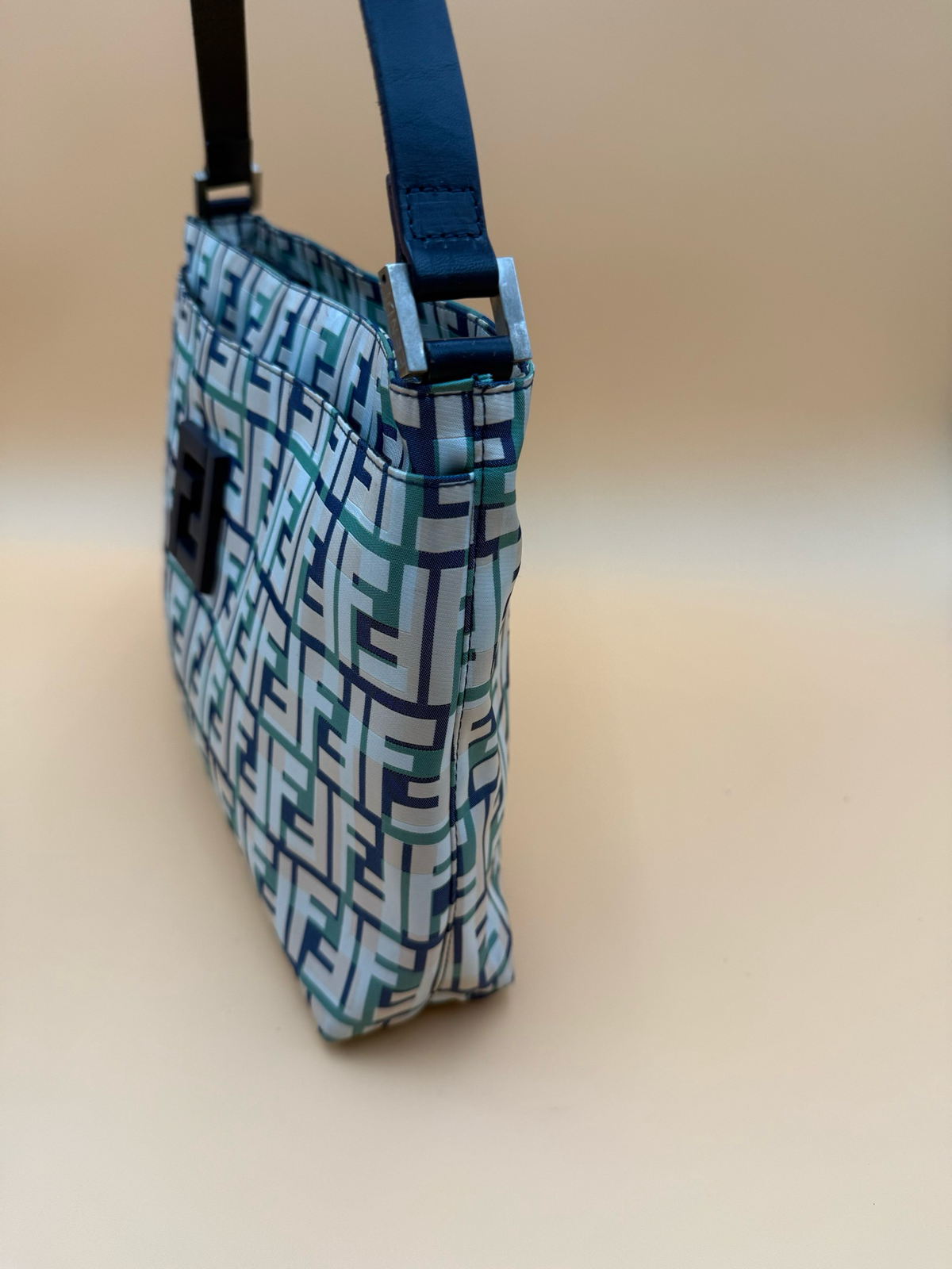 Fendi Zucca Hobo Shoulder Bag Multicolor
