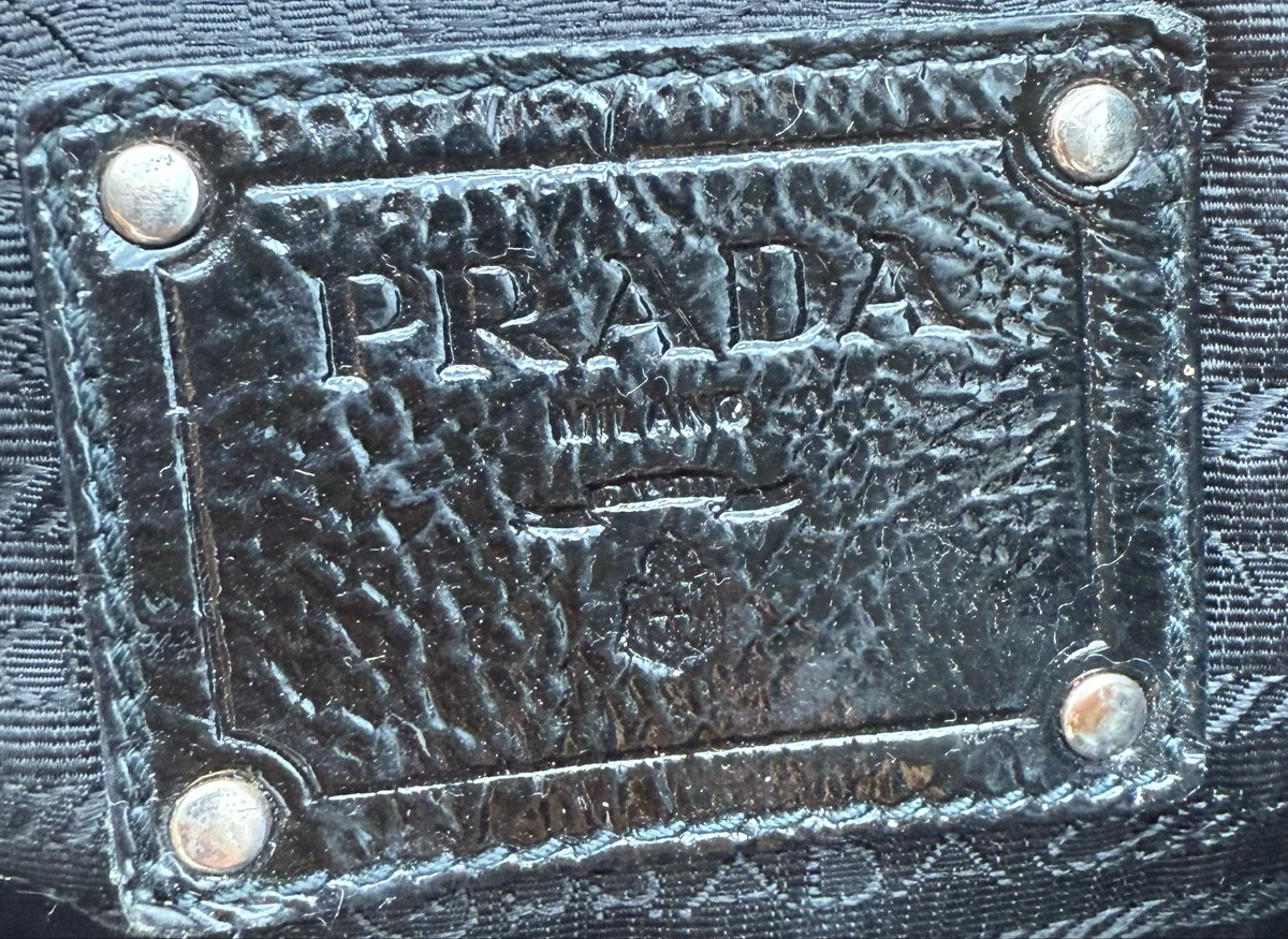 Prada Vitello Shine Leather Shopper Tote Sling Messenger