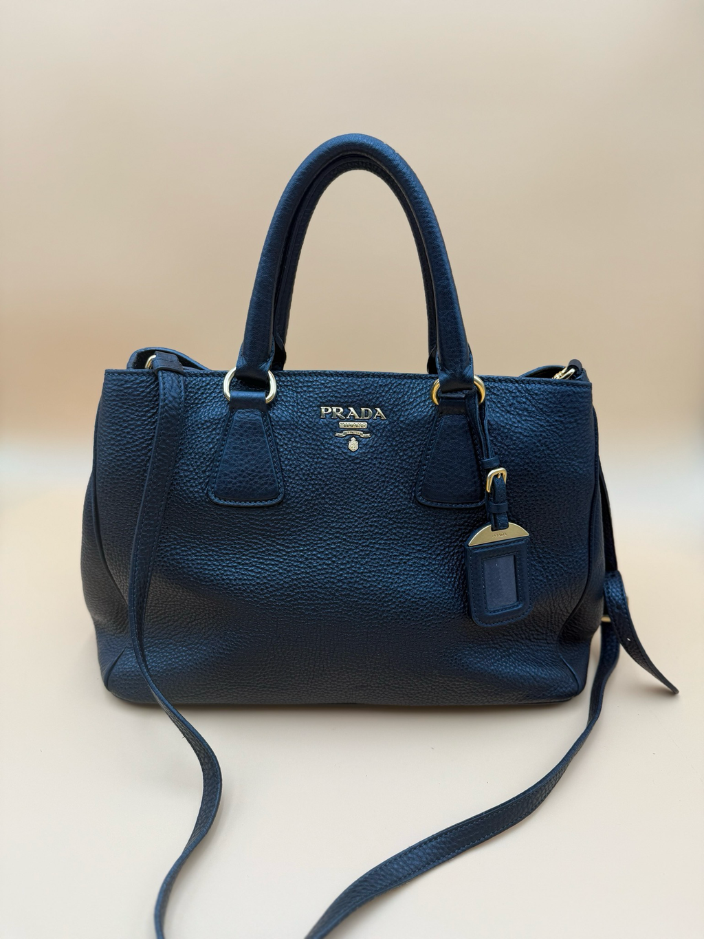 Prada Vitello Daino Convertible Tote Crossbody