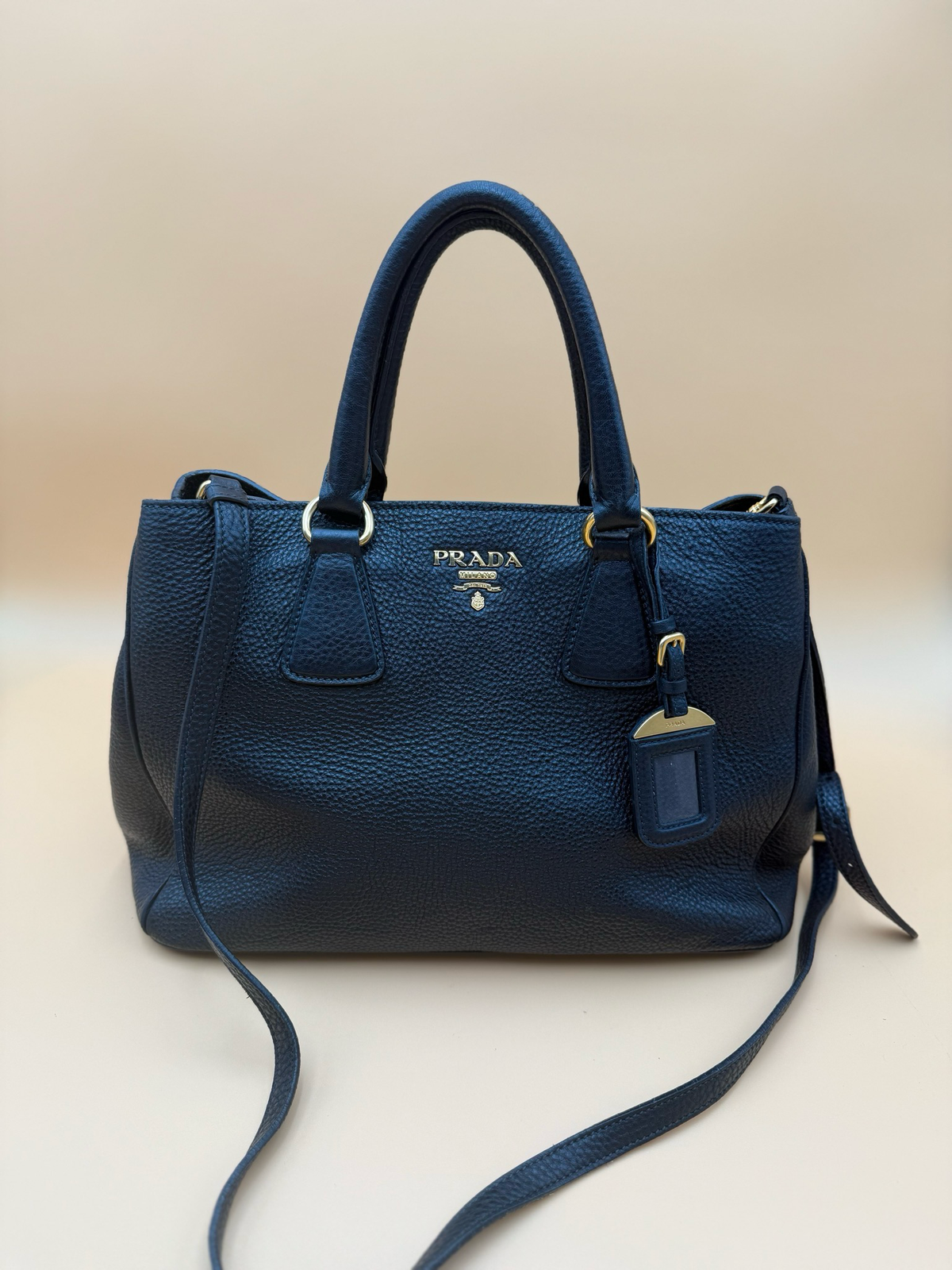 Prada Vitello Daino Convertible Tote Crossbody