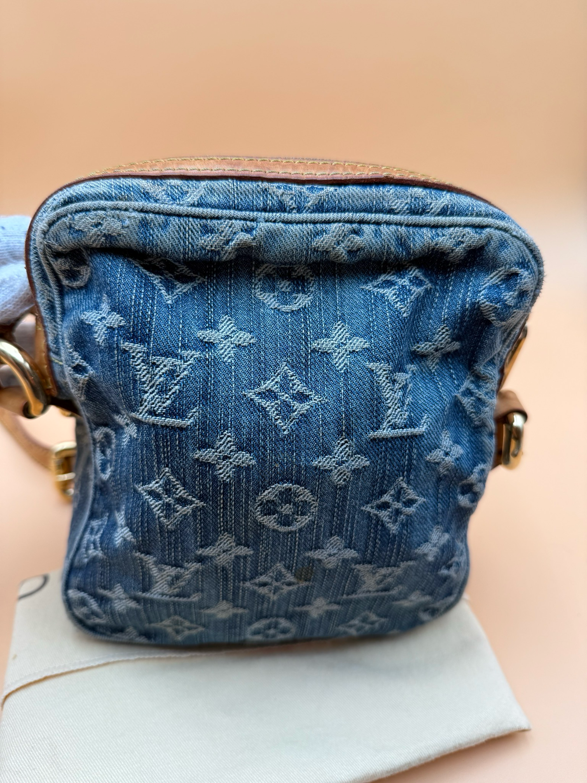 Louis Vuitton Denim Camera Bag Crossbody Messenger