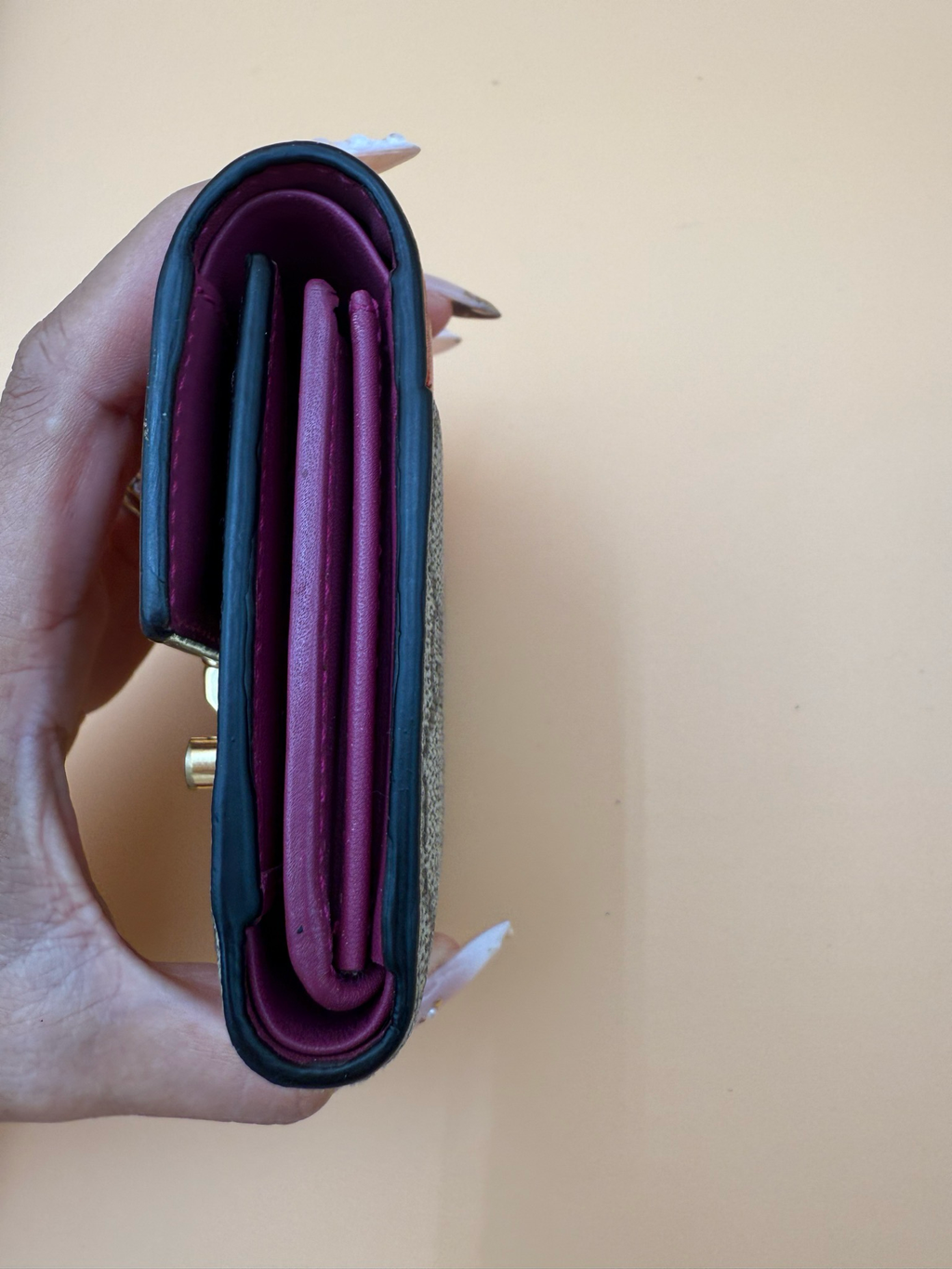 Gucci Monogram Supreme Short Wallet Padlock