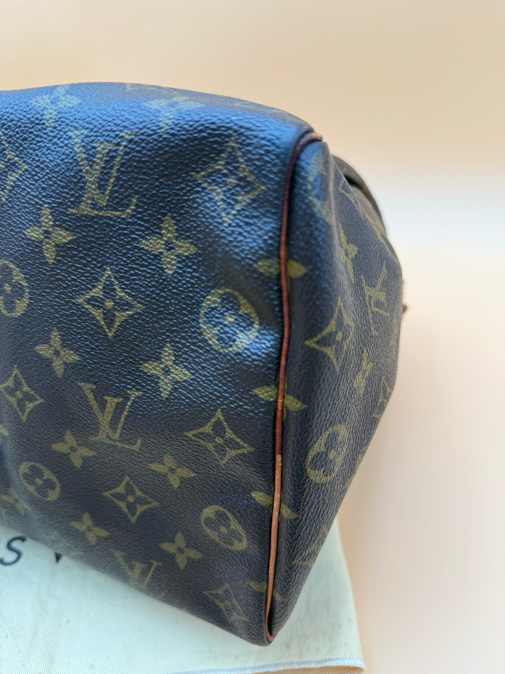 Louis Vuitton Monogram Speedy 35 Boston Satchel Top Handle