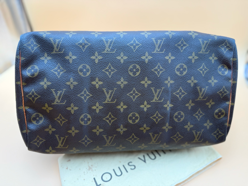 Louis Vuitton Monogram Speedy 35 Boston Satchel Top Handle