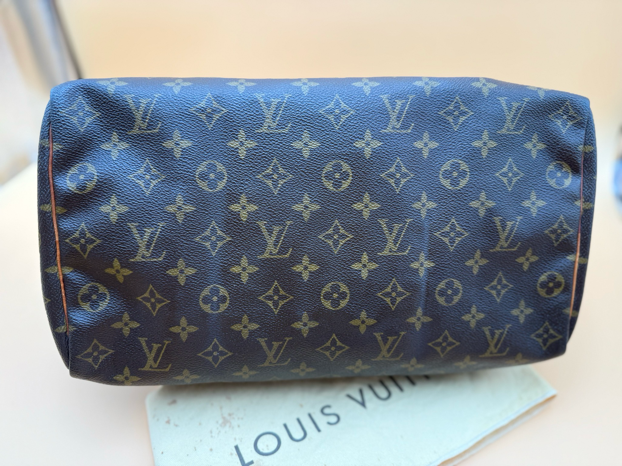 Louis Vuitton Monogram Speedy 35 Boston Satchel Top Handle
