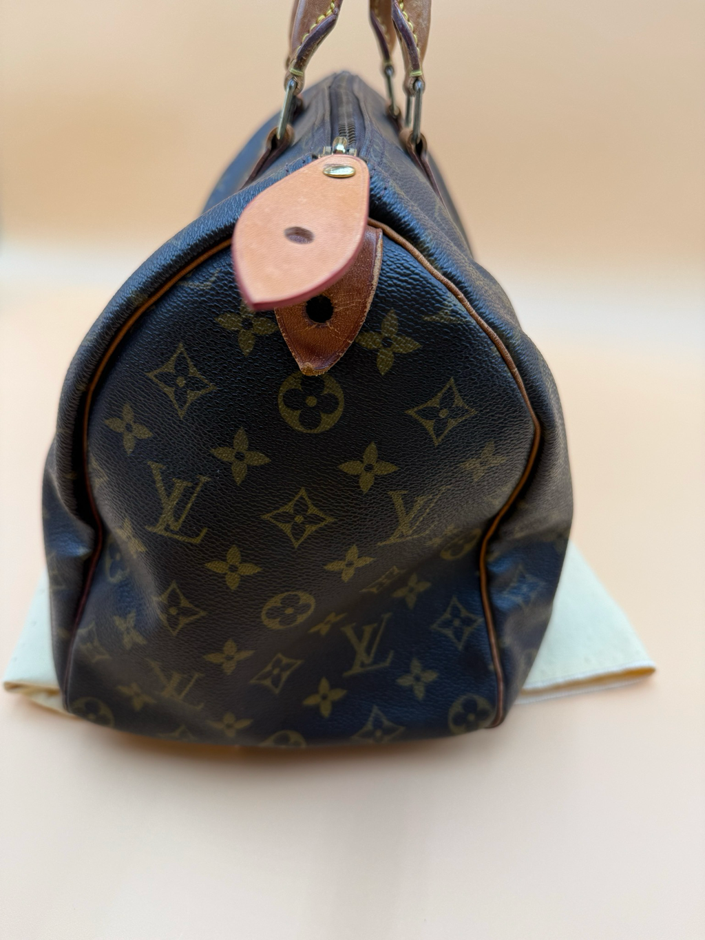 Louis Vuitton Monogram Speedy 35 Boston Satchel Top Handle