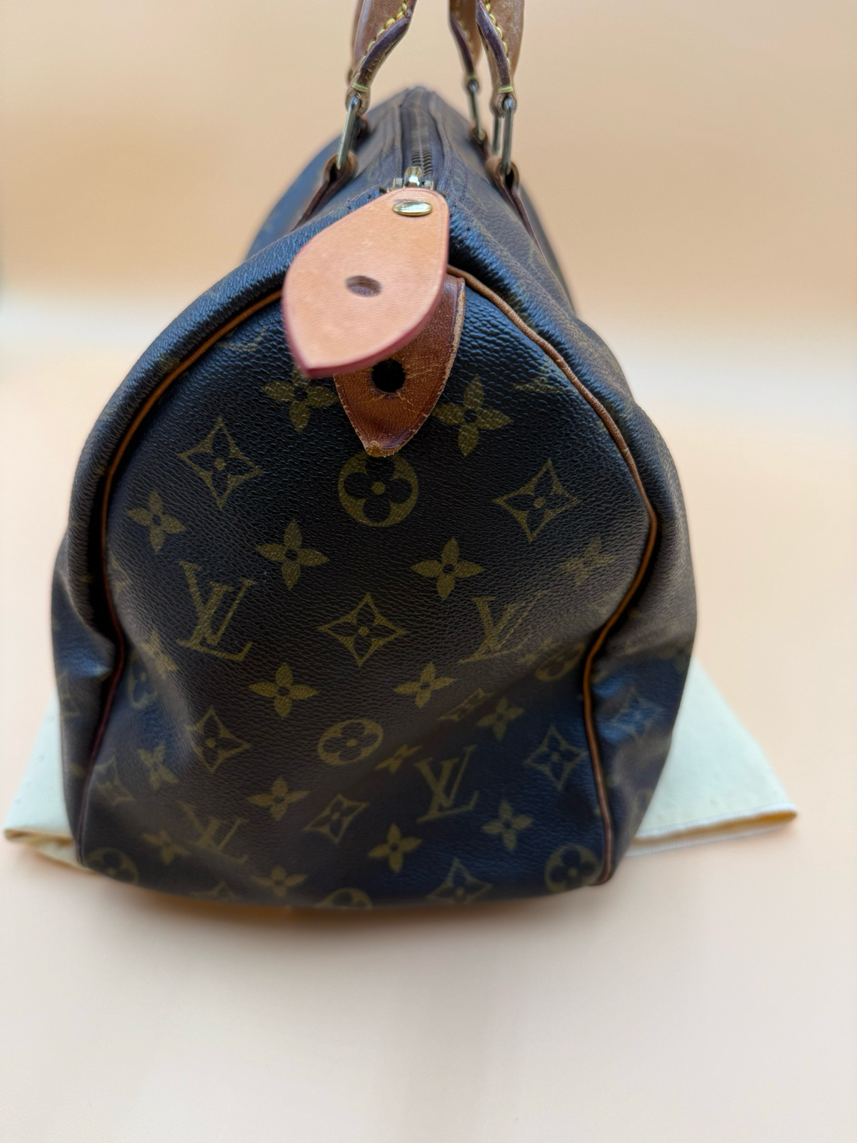 Louis Vuitton Monogram Speedy 35 Boston Satchel Top Handle