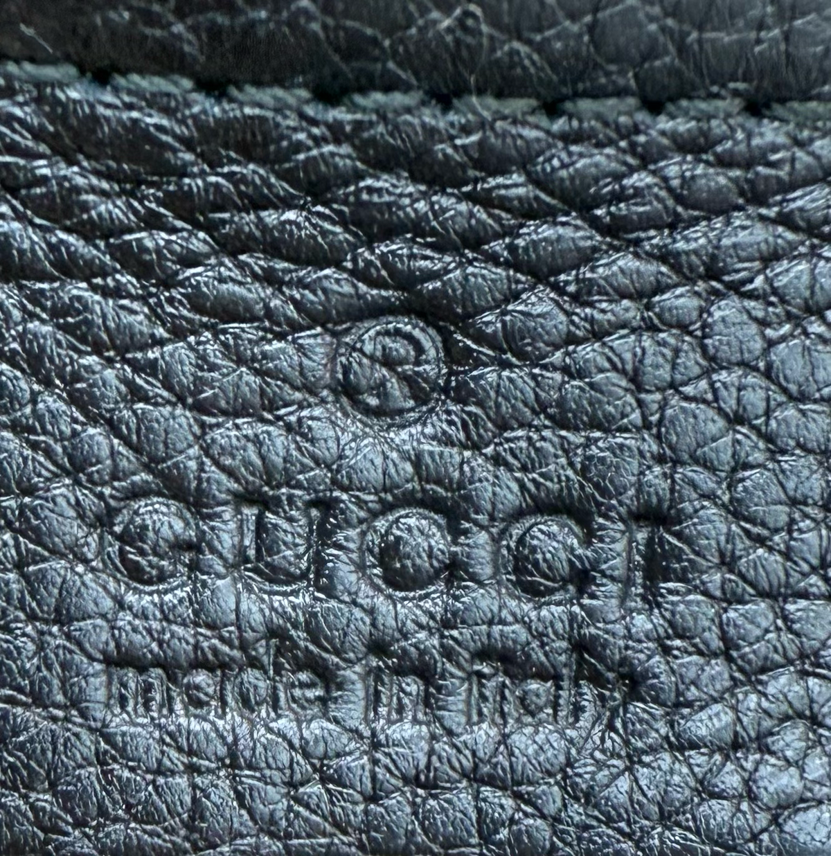 Gucci Soho Pebbled Calfskin Tote Shoulder Bag Black
