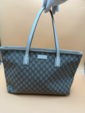 Gucci Supreme Tote Coated Canvas Large Zipper