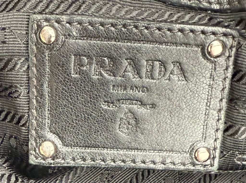 Prada Nappa Tessuto Waves Tote Shoulder Bag