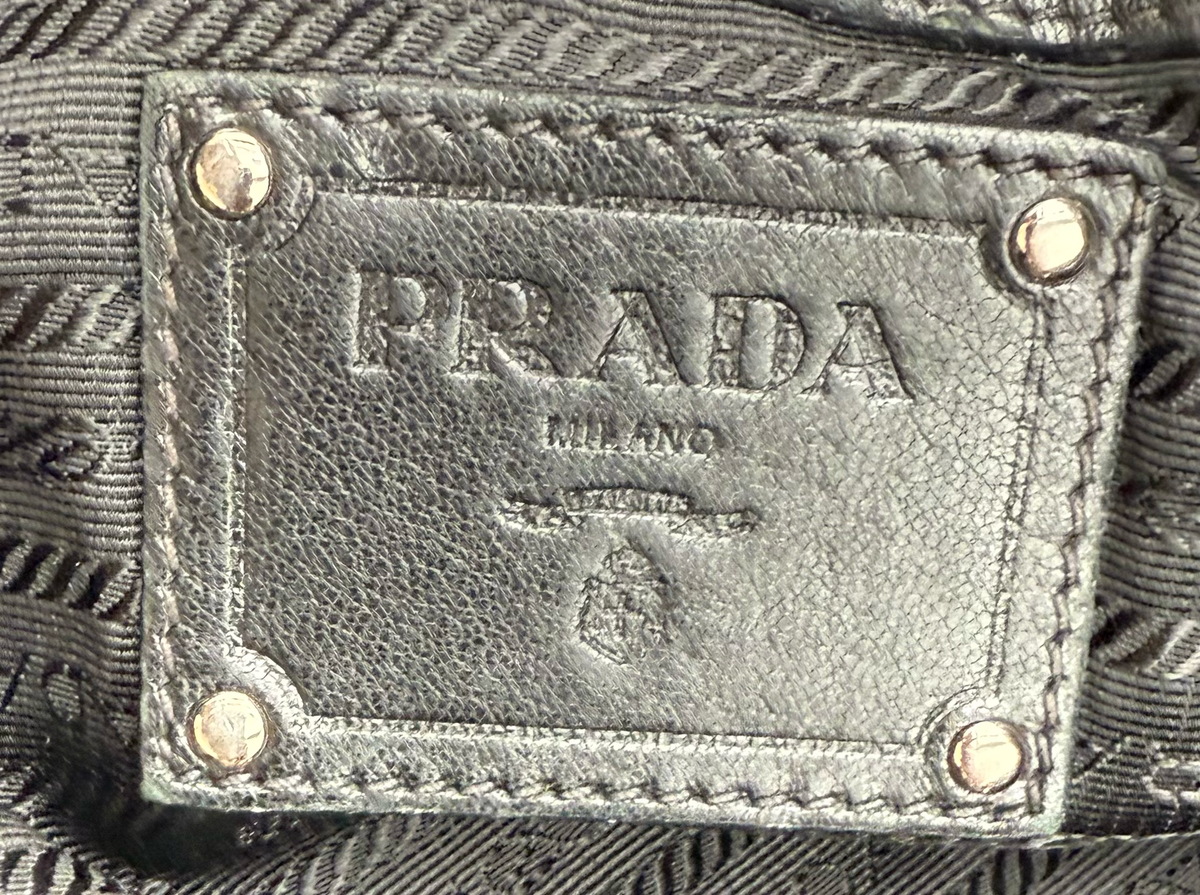 Prada Nappa Tessuto Waves Tote Shoulder Bag