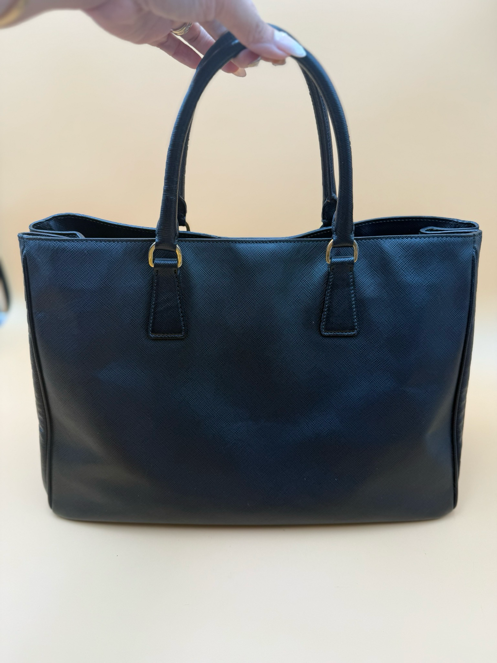 Prada Saffiano Lux Tote Galleria Black Medium