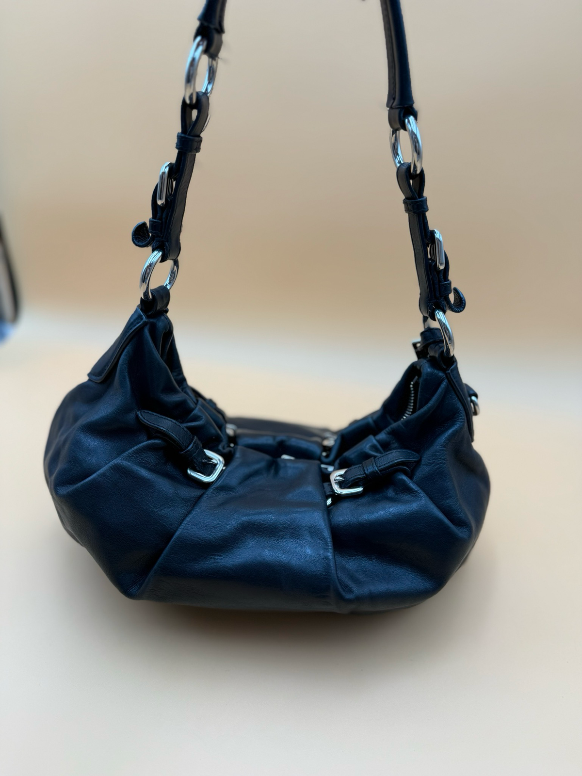 Prada Soft Calfskin Hobo Shoulder