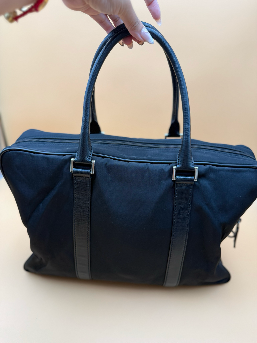 Prada Tessuto Briefcase Laptop Bag Black