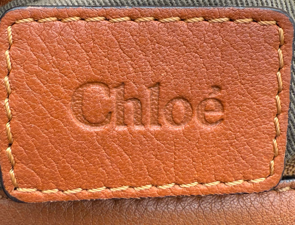 Chloe Marcie Saddle Medium Crossbody Tan