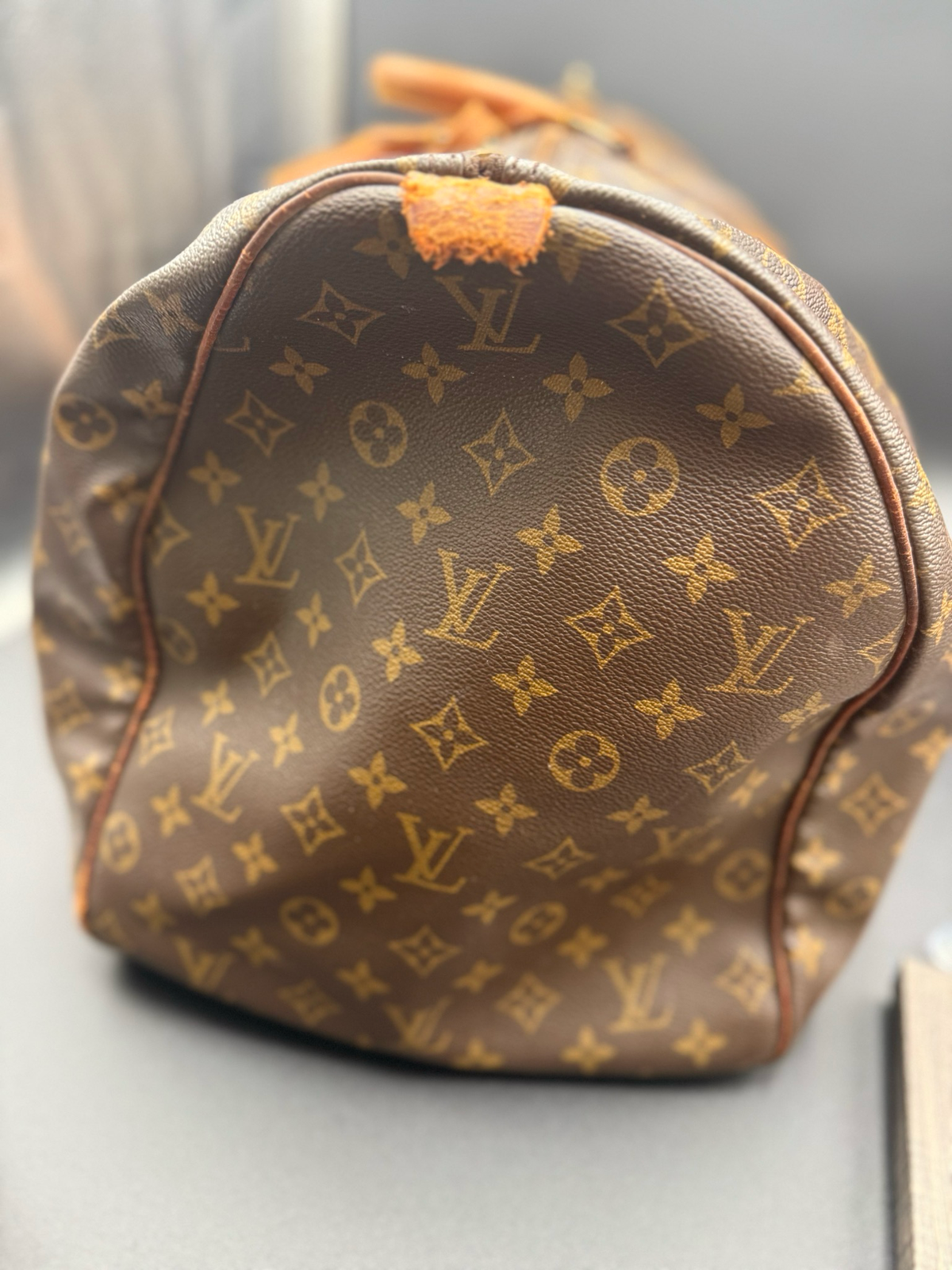 Louis Vuitton Monogram Keepall 60 Satchel Luggage Travel Bag