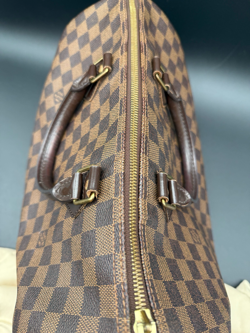 Louis Vuitton Damier Ebene Bandoulier Speedy 35 Crossbody Messenger