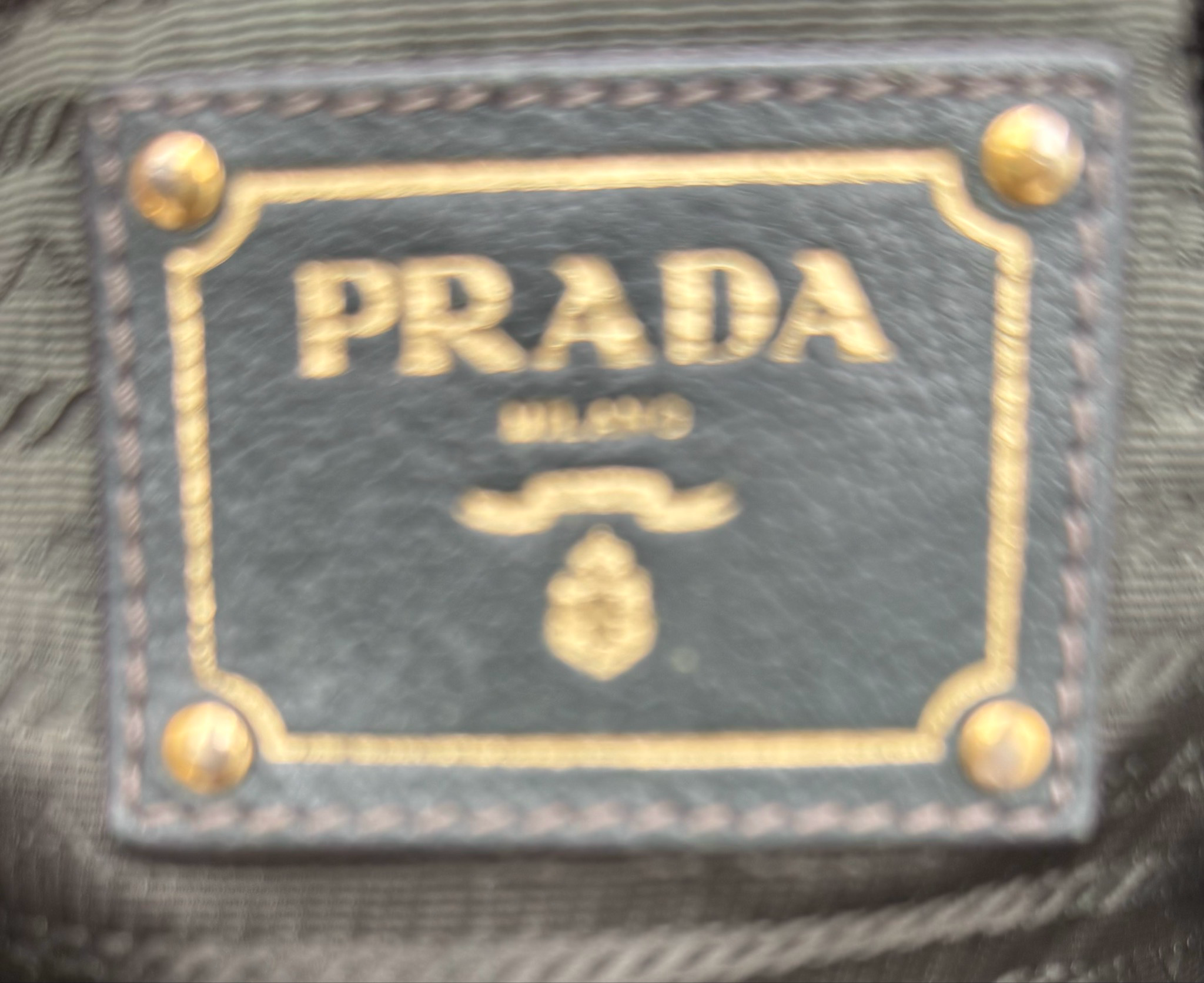 Prada Vitello Daino Tote Medium Shoulder Bag Dark Green