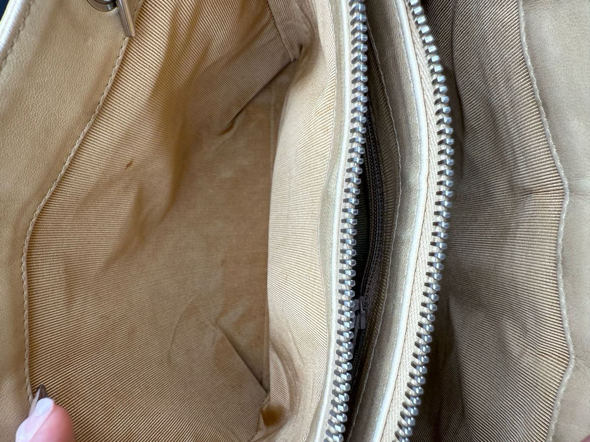 Chanel Lambskin Quilted Vintage Tote Front Pocket