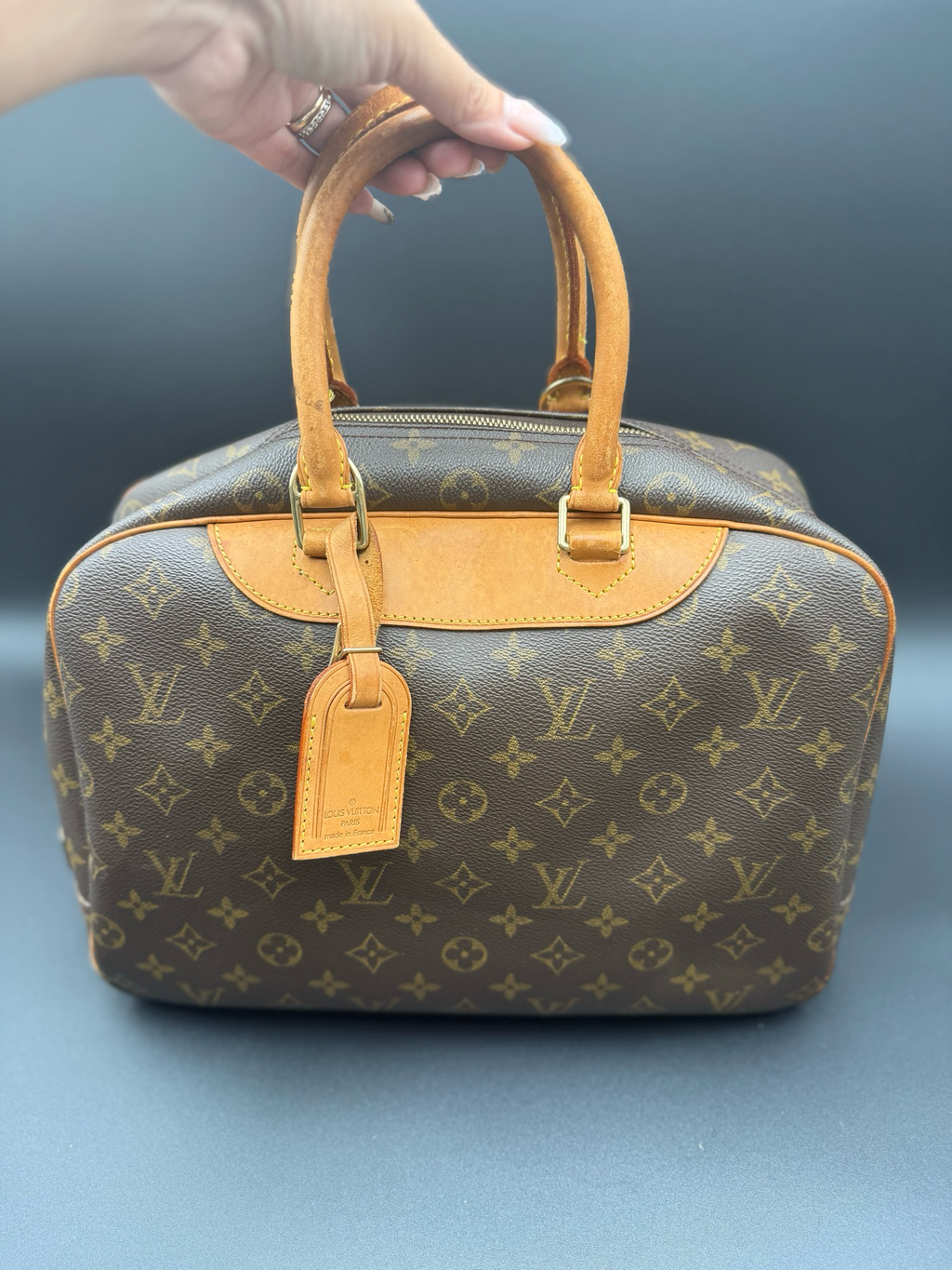 Louis Vuitton Monogram Deauville Top Handle Satchel