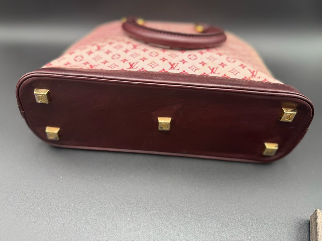 Louis Vuitton Monogram Alma Mini Lin Haut Top Handle