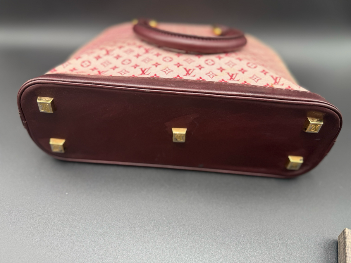 Louis Vuitton Monogram Alma Mini Lin Haut Top Handle