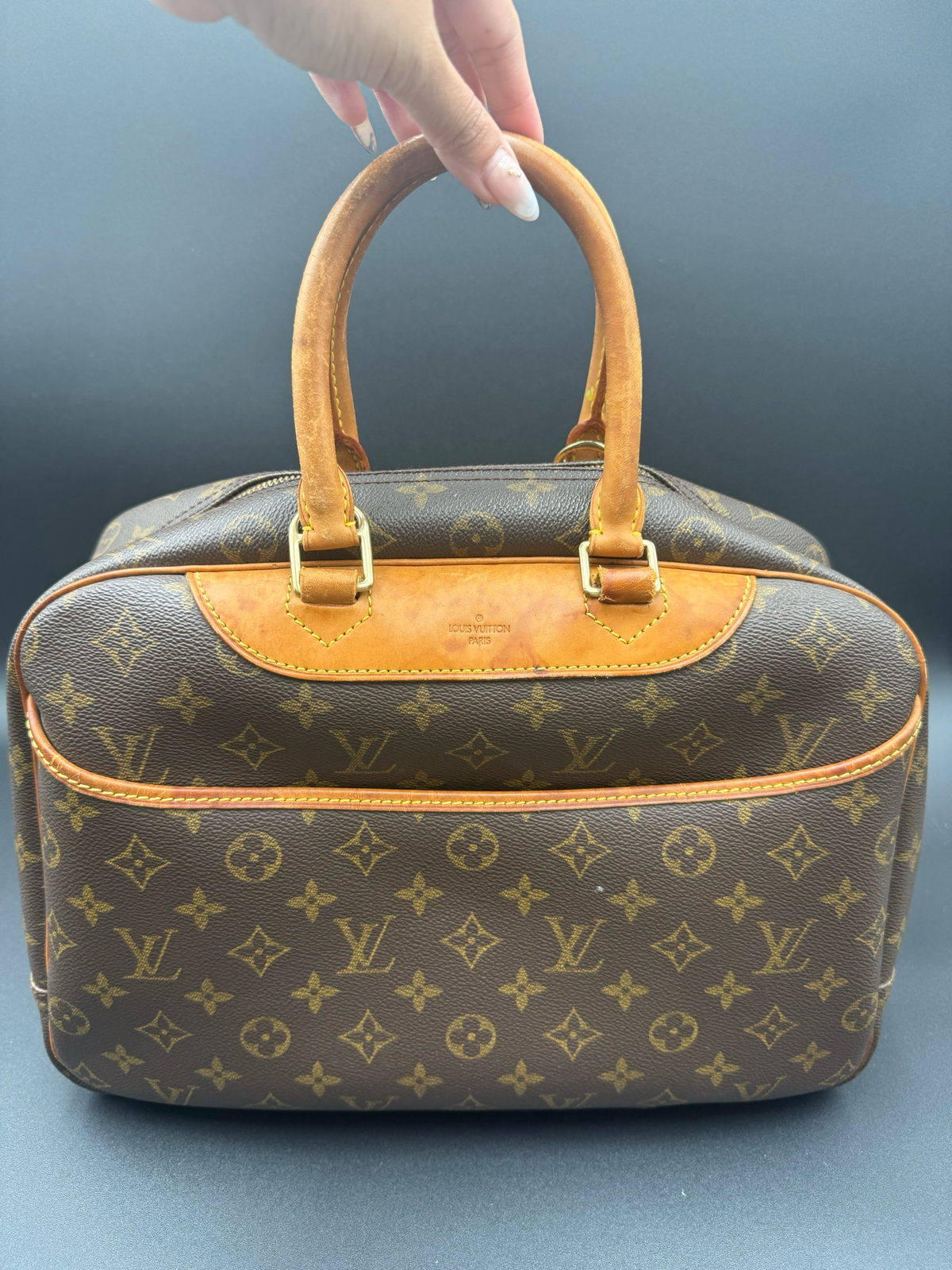 Louis Vuitton Monogram Deauville Top Handle Satchel