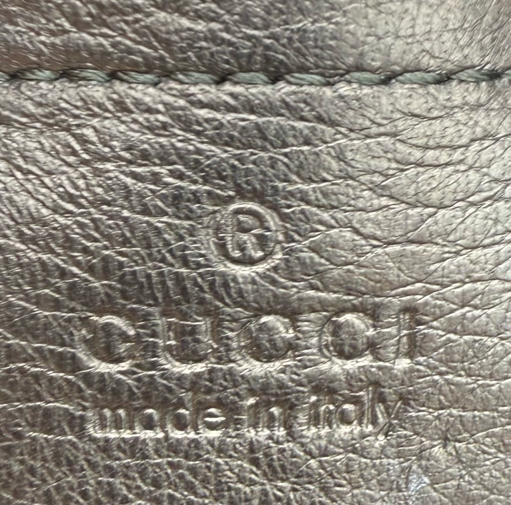 Gucci Hasler Sienna Medium Horsebit Pebbled Leather Tote Shoulder